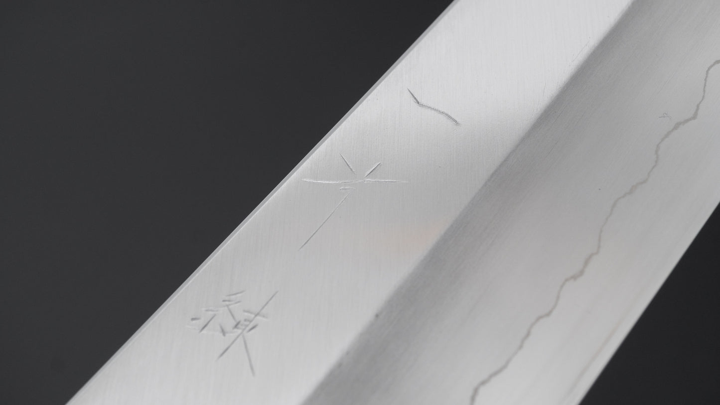 Hitohira Kikuchiyo Ren Silver #3 Nakiri 180mm Ho Wood Handle