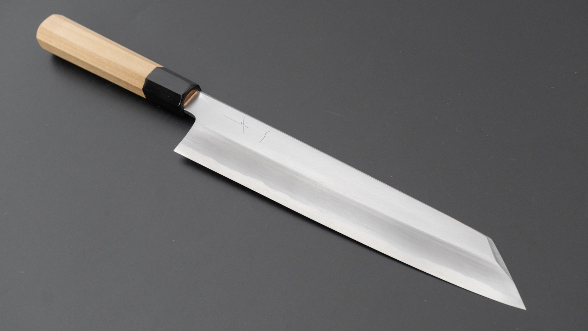 Hitohira Kikuchiyo Mosuke Blue #2 Kiritsuke 240mm Ho Wood Handle (Saya)