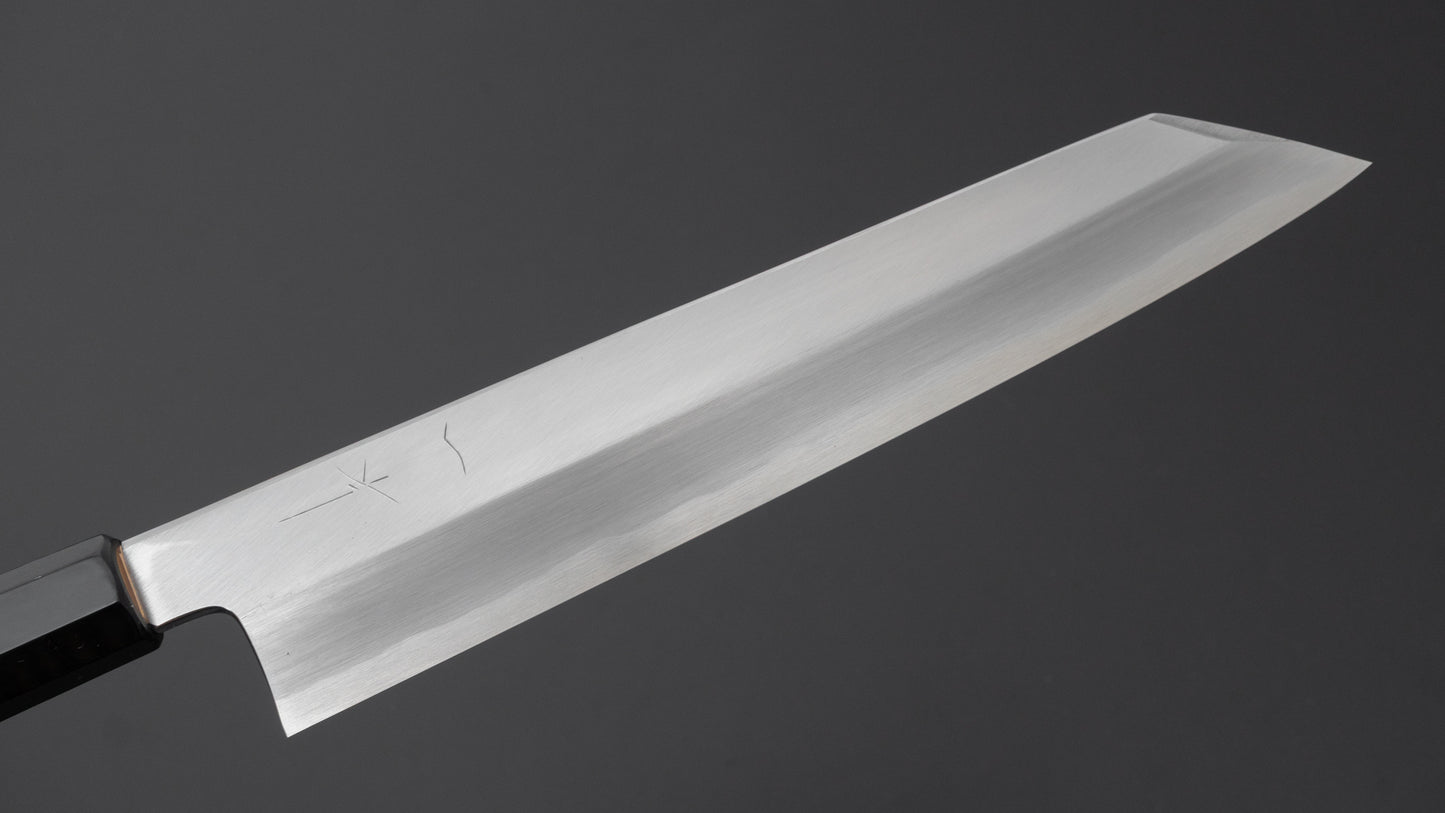 Hitohira Kikuchiyo Mosuke Blue #2 Kiritsuke 240mm Ho Wood Handle (Saya)