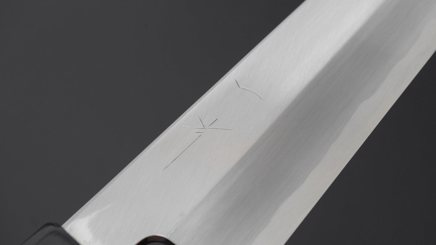 Hitohira Kikuchiyo Mosuke Blue #2 Kiritsuke 240mm Ho Wood Handle (Saya)