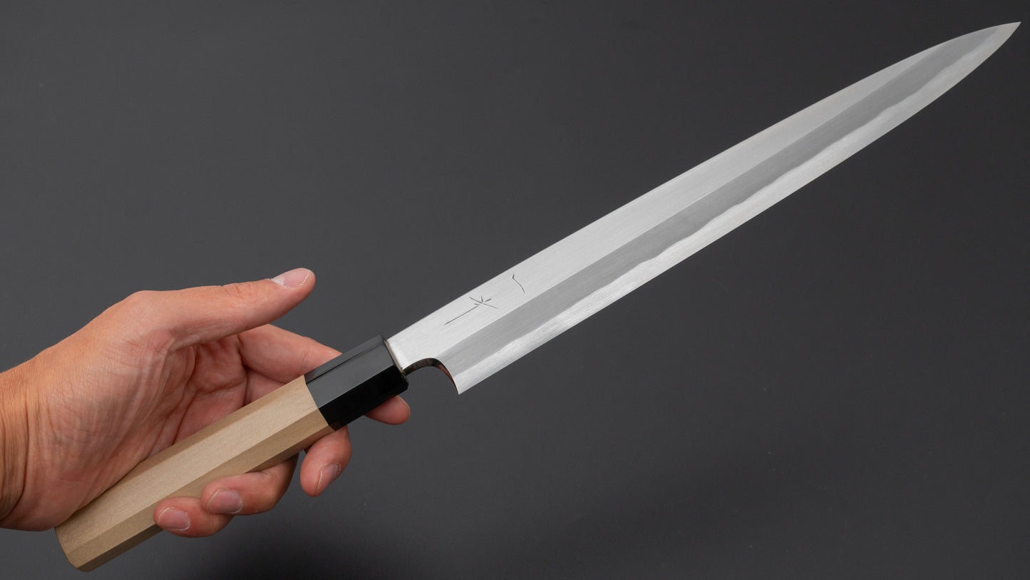 Hitohira Togashi White #1 Tachi Yanagiba 270mm Ho Wood Handle (Saya)