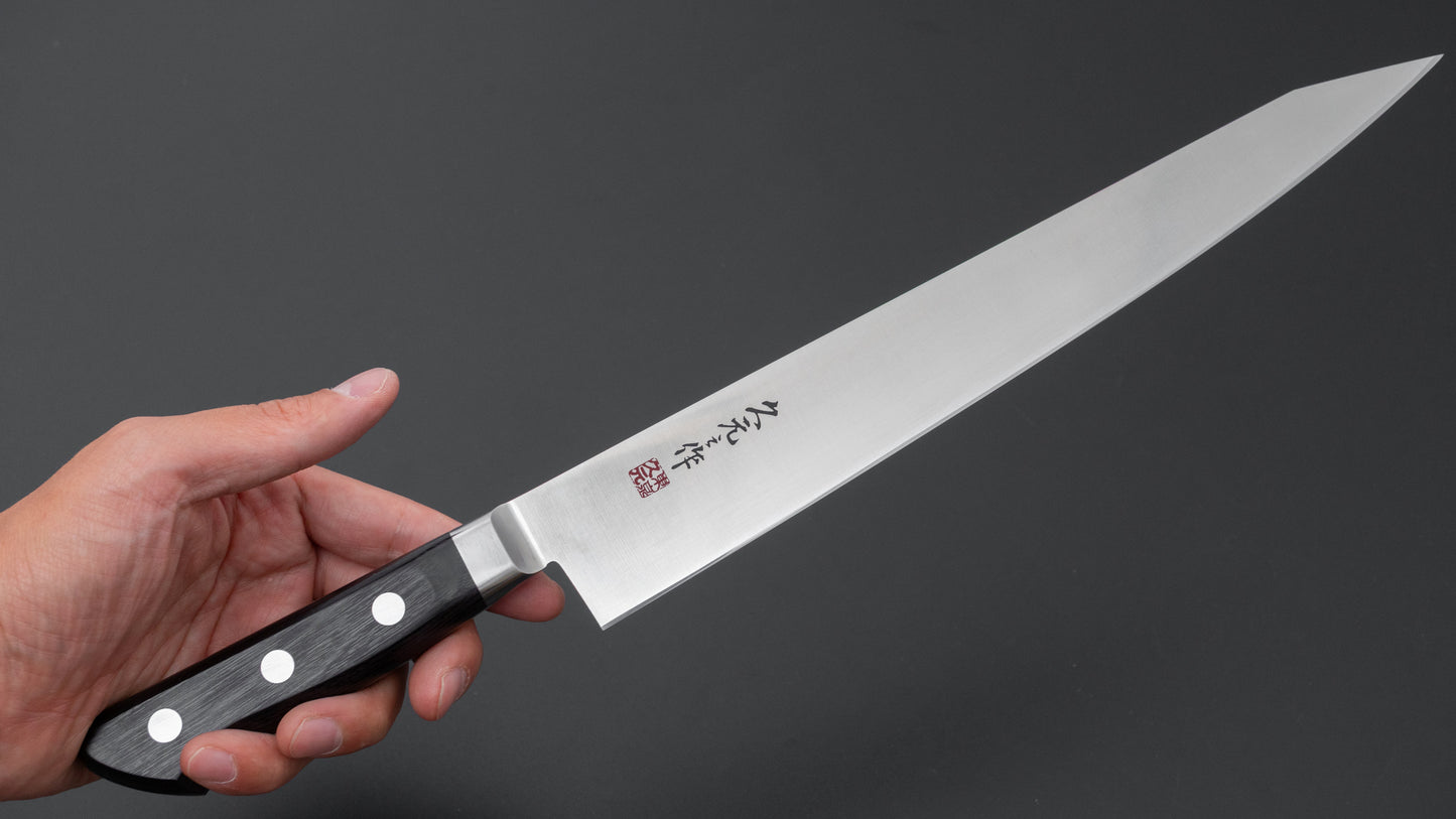 Morihei Hisamoto INOX Sujihiki 270mm Pakka Handle