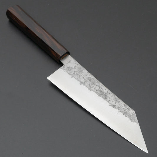 Hitohira Imojiya TH Silver #3 Nashiji Bunka 180mm Ebony Handle - HITOHIRA