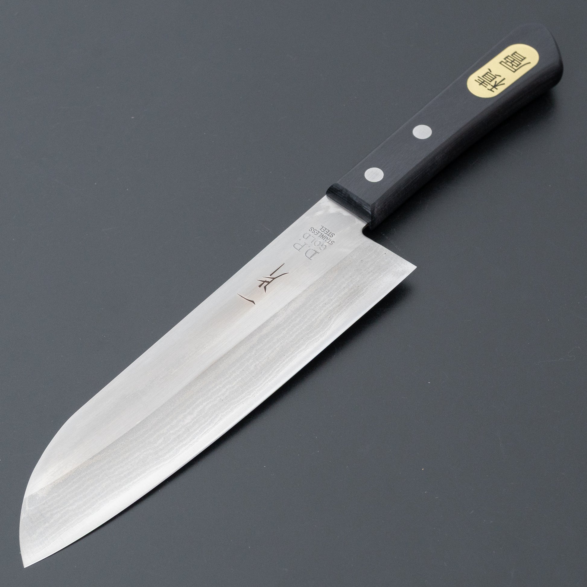 Hitohira DP Damascus Santoku 165mm Pakka Handle