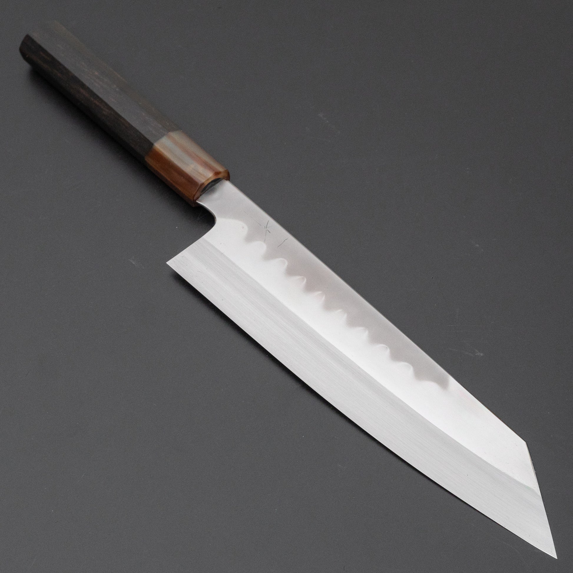 Hitohira Togashi Kyuzo White #1 Hakumon Mizu Honyaki Kiritsuke Gyuto 240mm Taihei Ebony Handle (#096/ Saya) - HITOHIRA