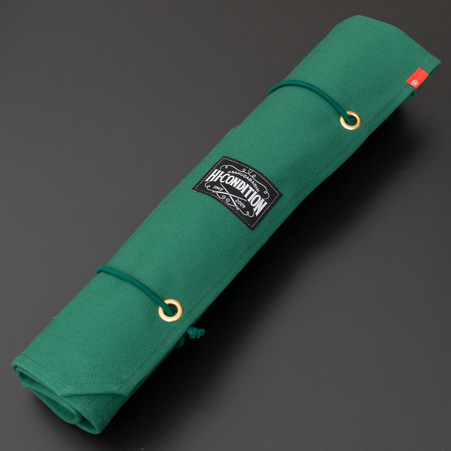 HI-CONDITION Hanpu Canvas 6 Pockets Knife Roll Mid Green - HITOHIRA