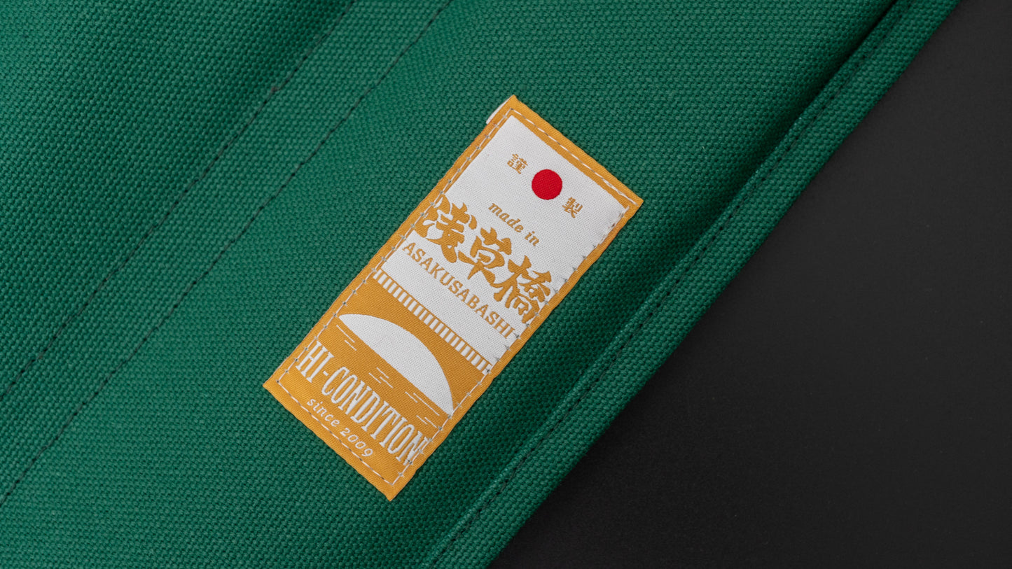 HI-CONDITION Hanpu Canvas 6 Pockets Knife Roll Mid Green - HITOHIRA