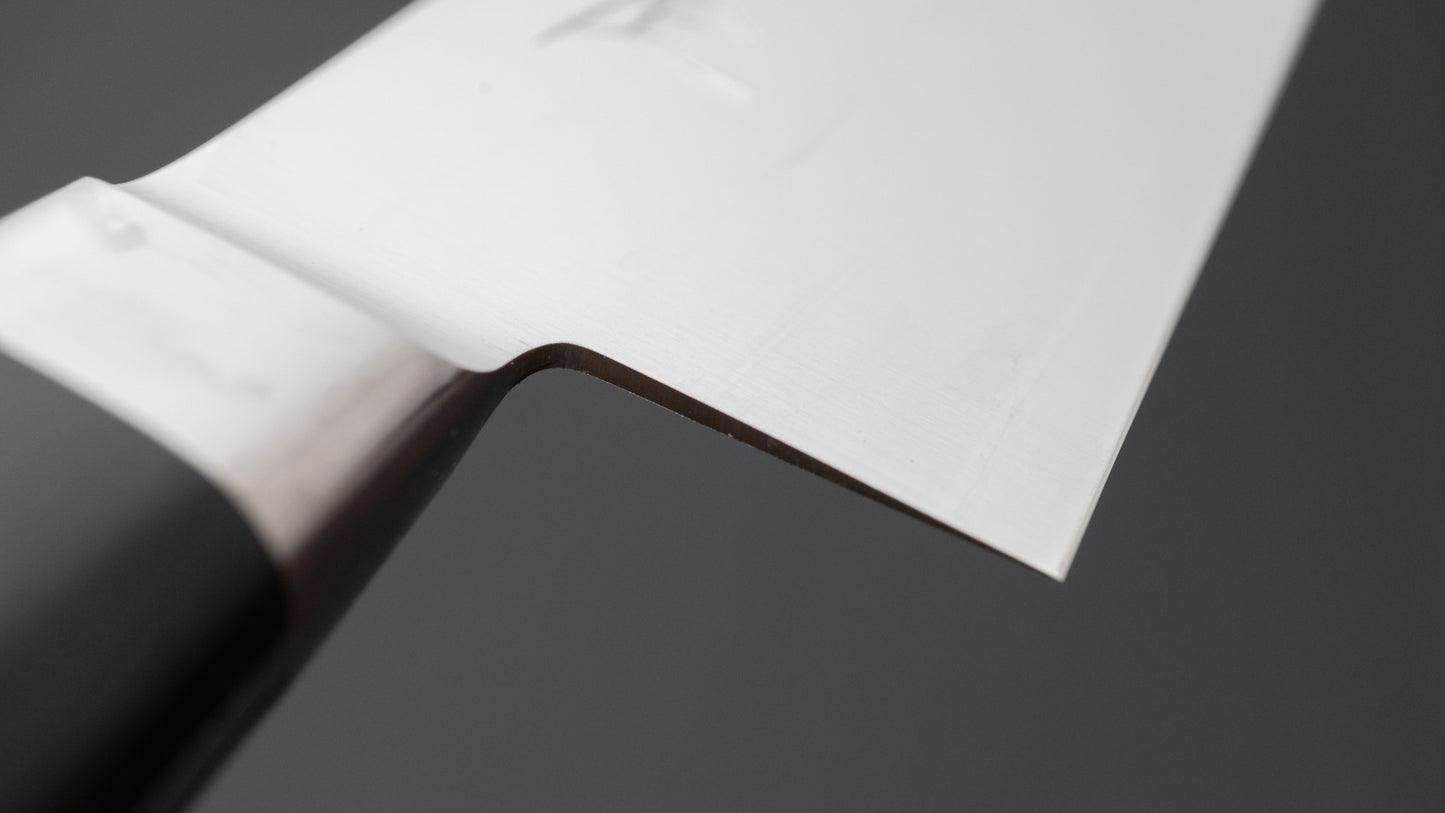 Hitohira Imojiya Blue #2 Stainless Clad Gyuto 180mm Pakka Handle