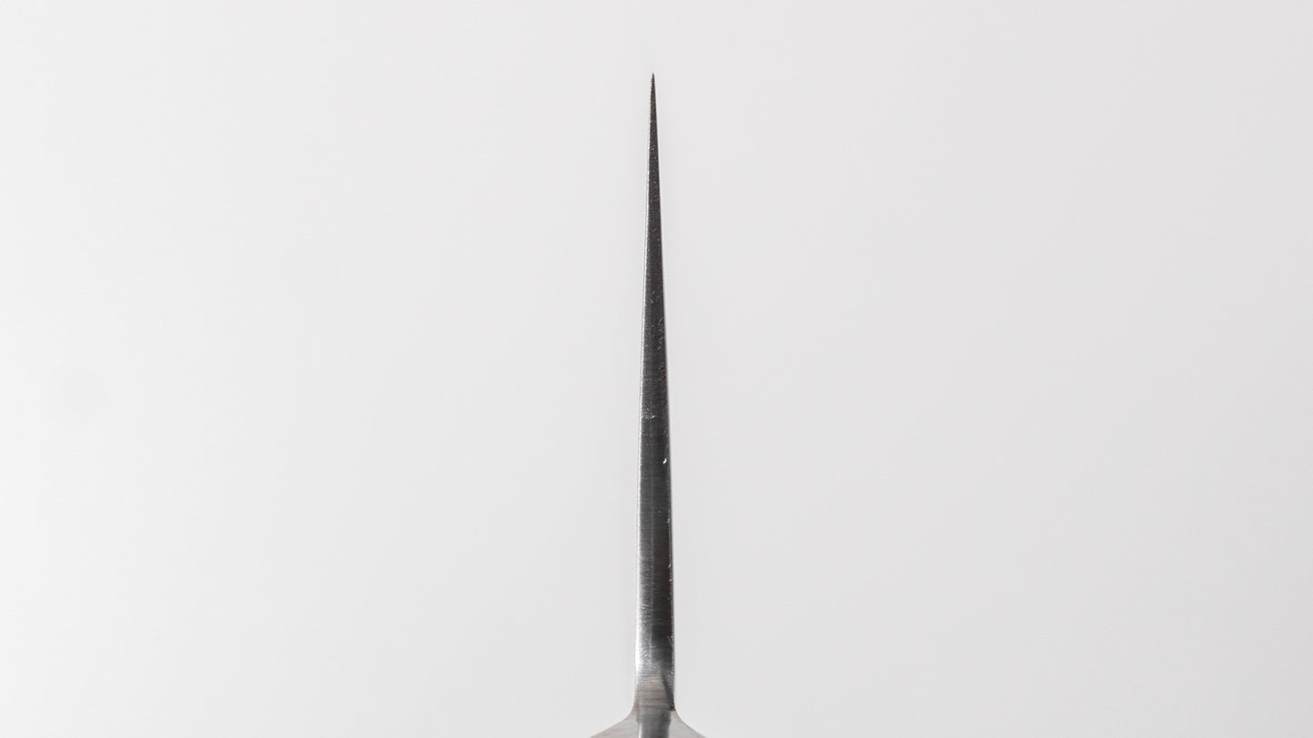 Hitohira Imojiya Blue #2 Stainless Clad Gyuto 180mm Pakka Handle