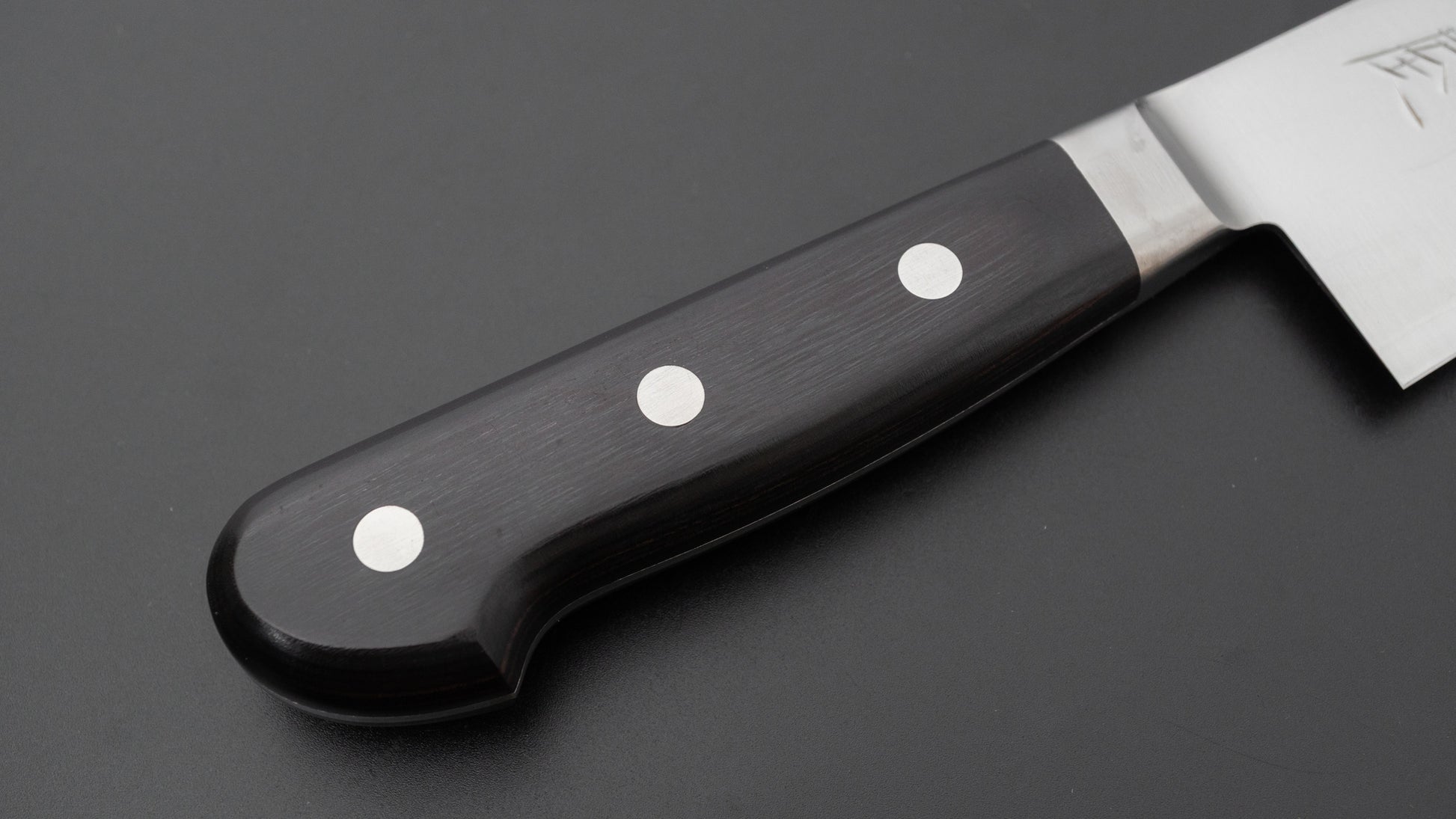 Hitohira Imojiya Blue #2 Stainless Clad Gyuto 180mm Pakka Handle