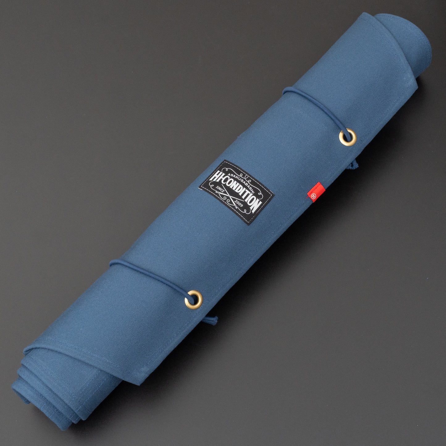 HI-CONDITION Hanpu Canvas 9 Pockets Knife Roll Indigo - HITOHIRA