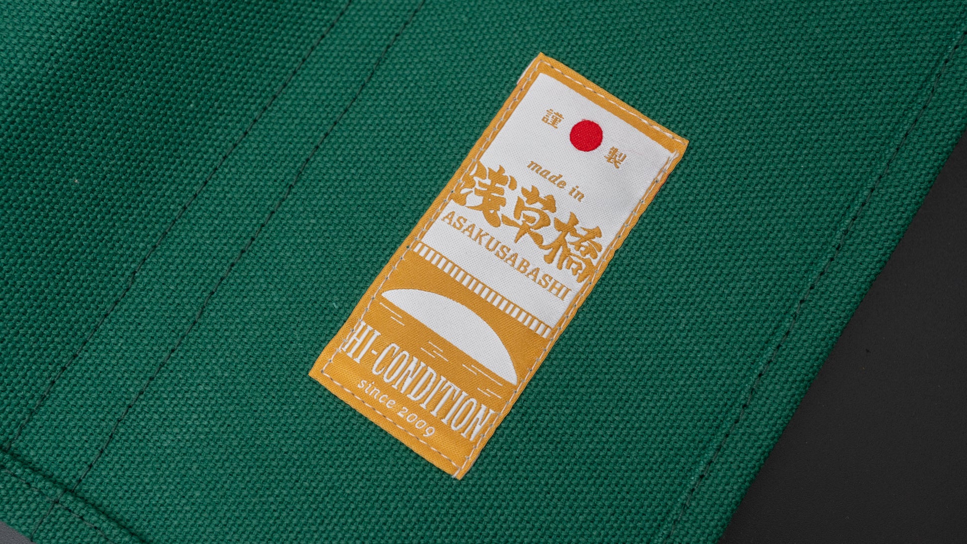 HI-CONDITION Hanpu Canvas 9 Pockets Knife Roll Mid Green - HITOHIRA