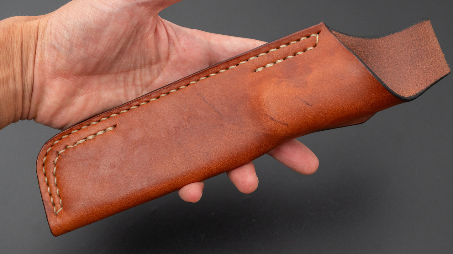 Seino Shikari Blue #2 Honyaki Fixed Blade Canvas Micarta Handle (#004)