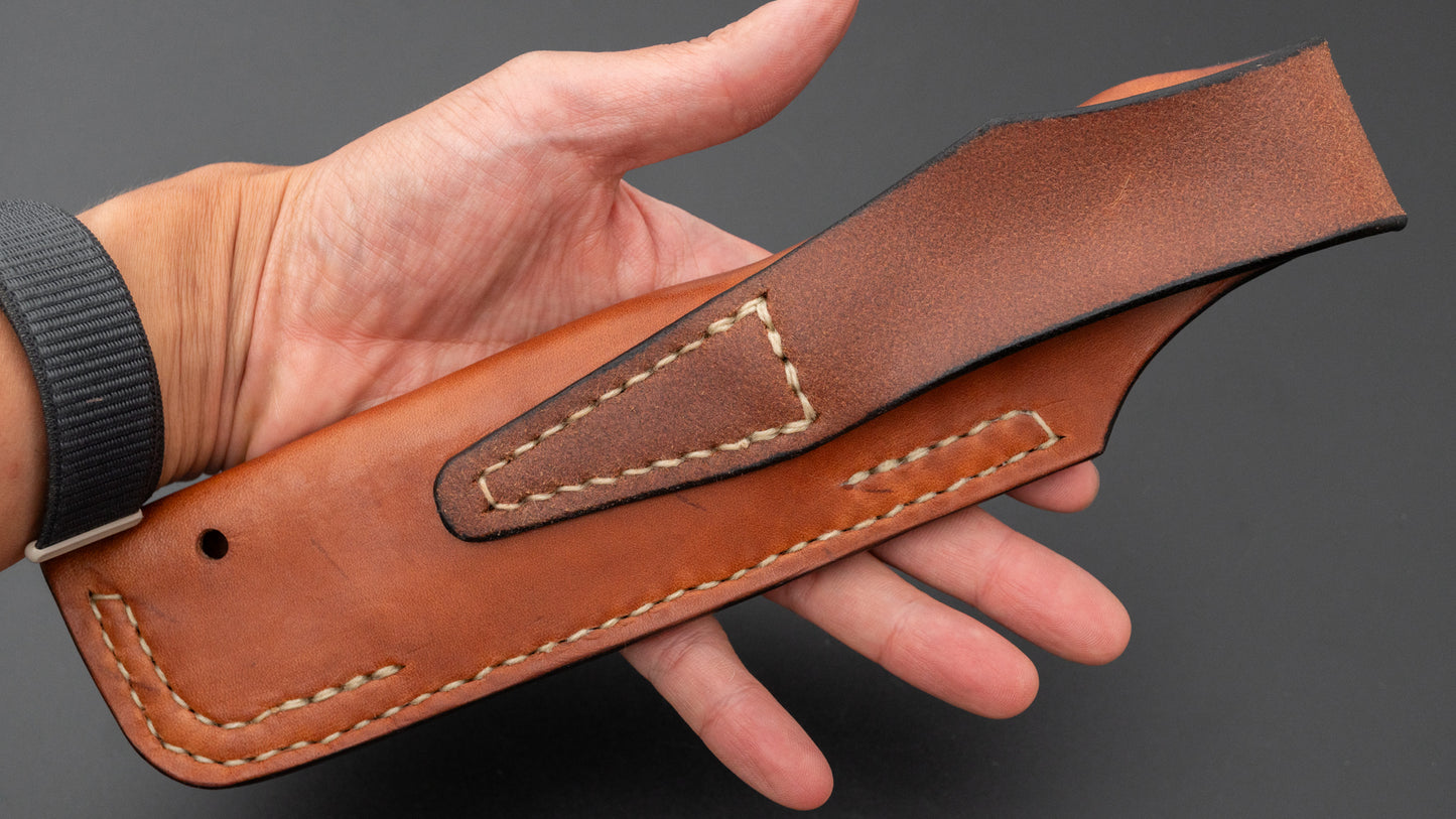 Seino Shikari Blue #2 Honyaki Fixed Blade Canvas Micarta Handle (#004)