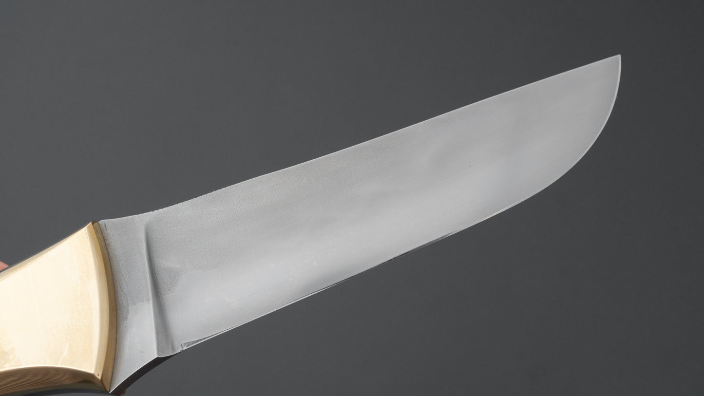 Seino Nagisa Blue #2 Honyaki Fixed Blade Stabilized Wood Handle (#005)