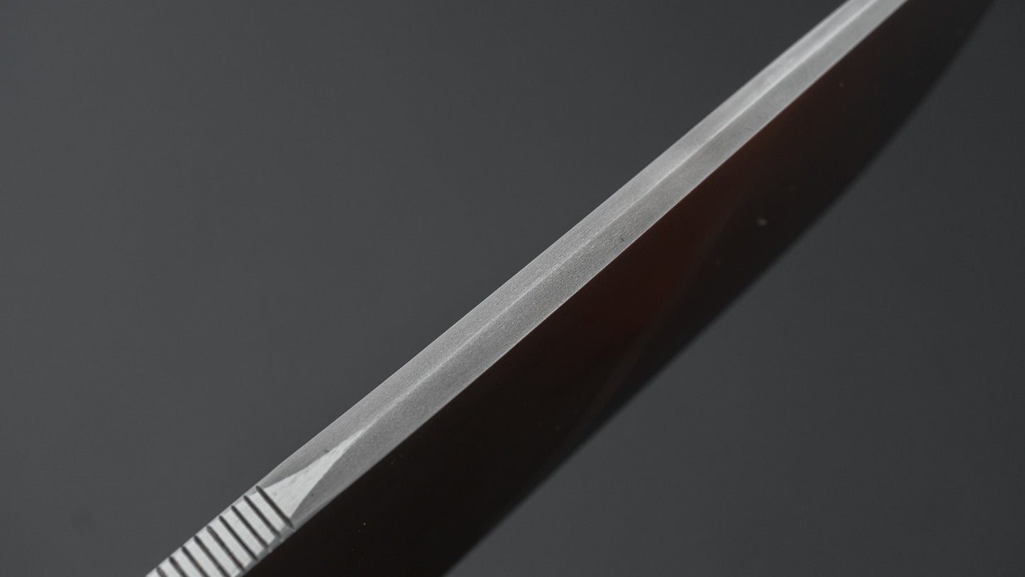 Seino Nagisa Blue #2 Honyaki Fixed Blade Stabilized Wood Handle (#005)