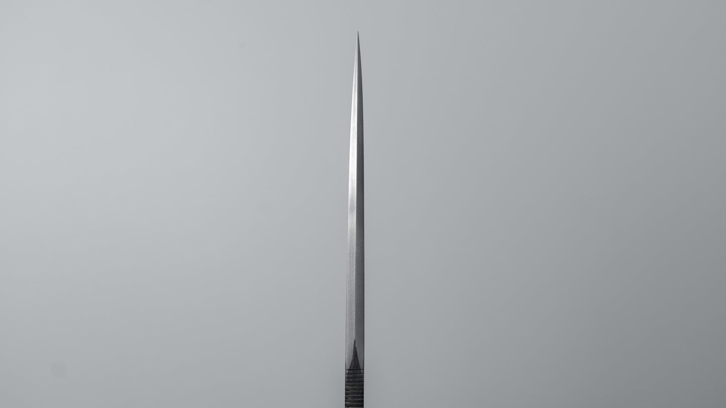 Seino Nagisa Blue #2 Honyaki Fixed Blade Stabilized Wood Handle (#005)