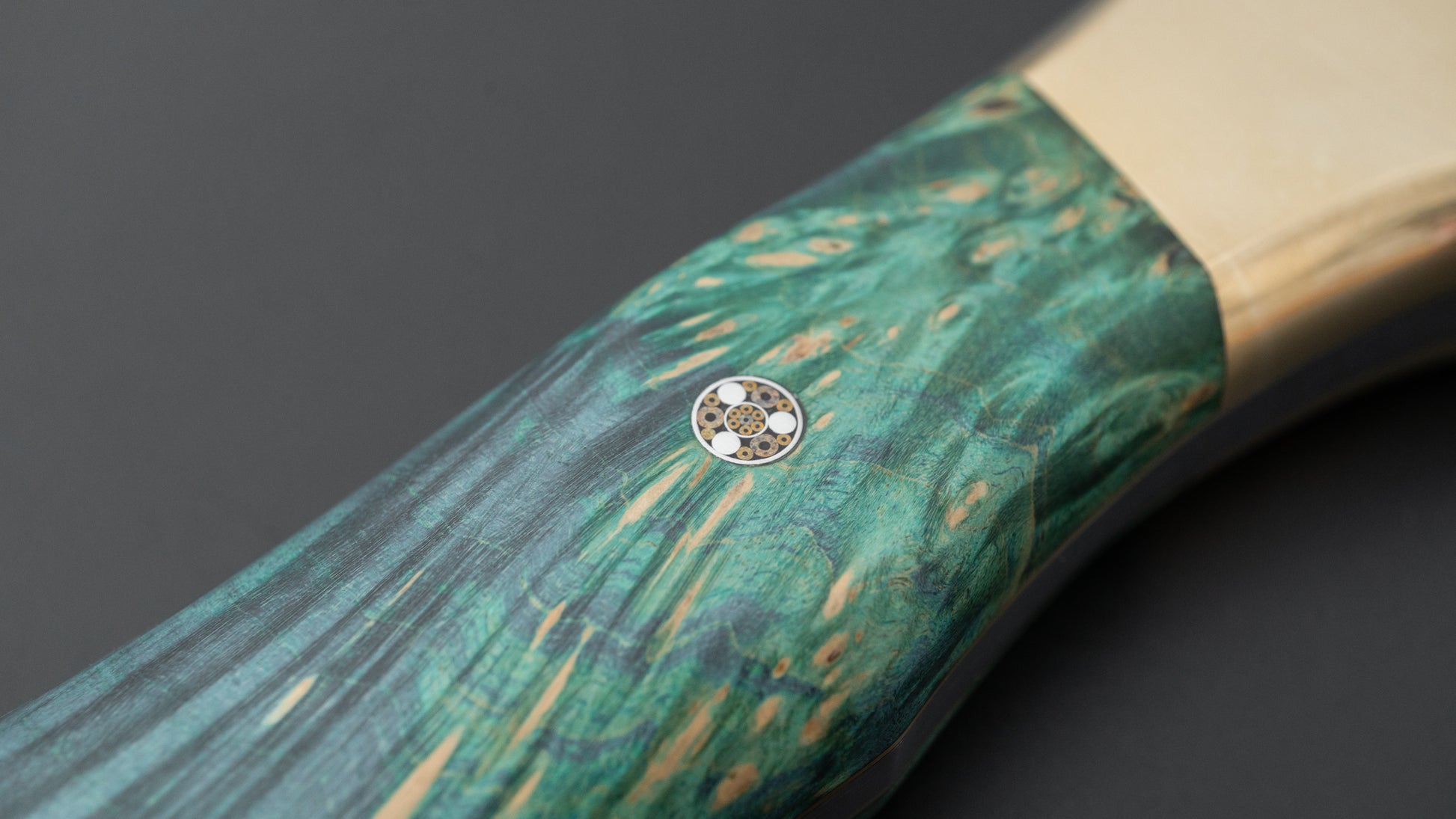 Seino Nagisa Blue #2 Honyaki Fixed Blade Stabilized Wood Handle (#005)