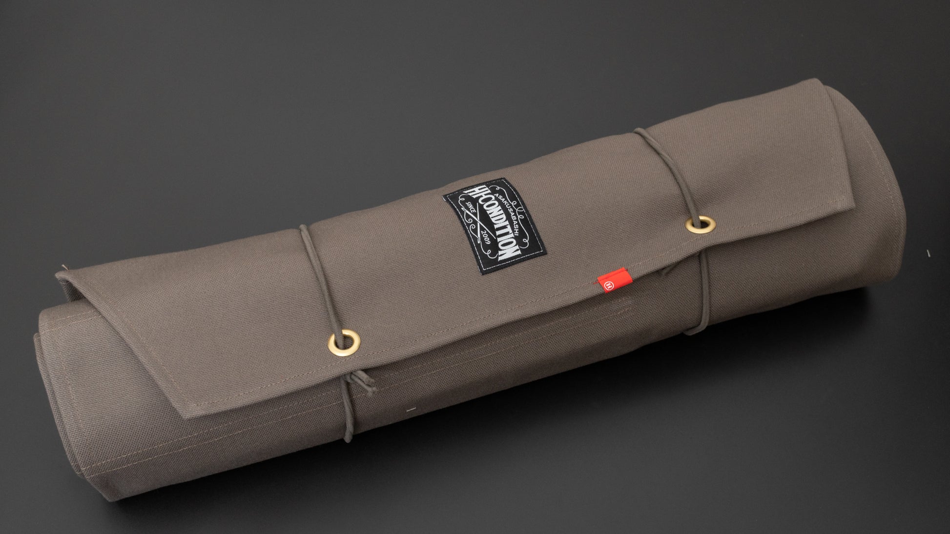 HI-CONDITION Hanpu Canvas 9 Pockets Knife Roll Dark Gray - HITOHIRA