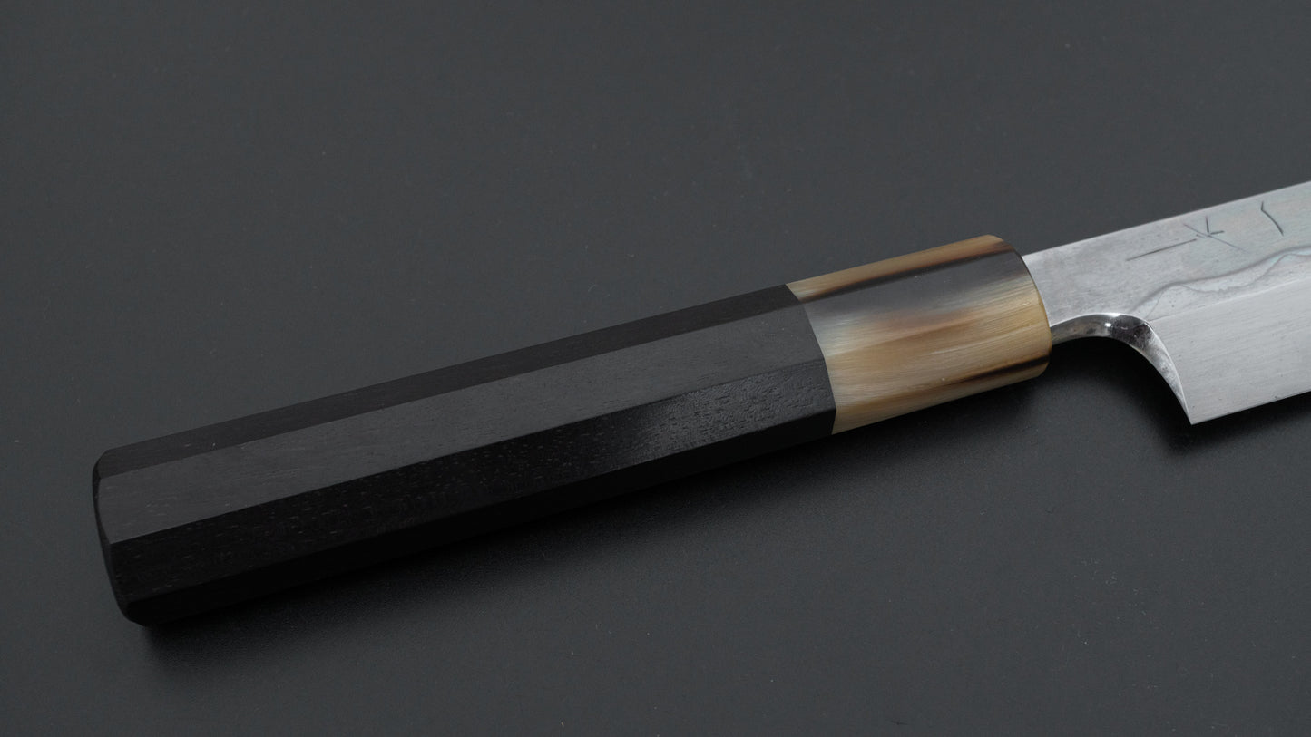 Hitohira Togashi Blue #1 Mizu Honyaki Yanagiba 300mm Taihei Ebony Handle (Saya)