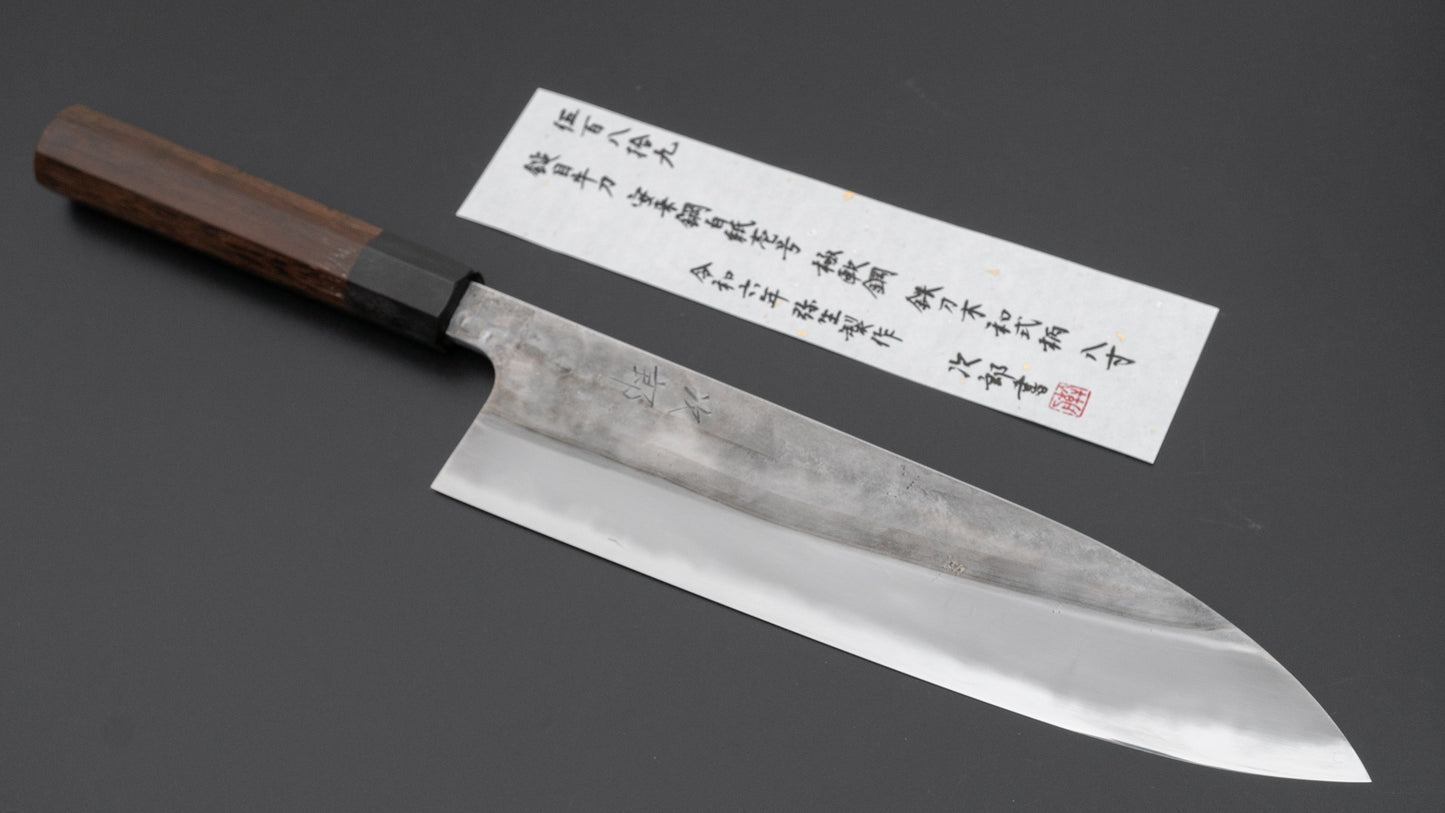 Jiro Tsuchime Wa Gyuto 240mm Taihei Tagayasan Handle (#589) - HITOHIRA