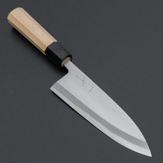 Hitohira Togashi White #2 Deba 165mm Ho Wood Handle (Saya)