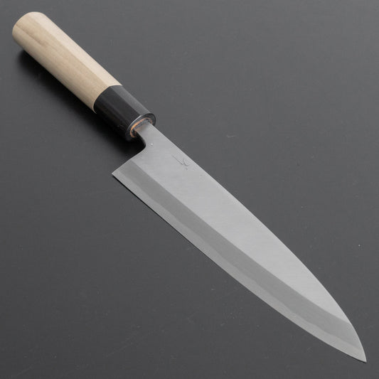 Hitohira Kikuchiyo Manzo White #3 Mioroshi Deba 180mm Ho Wood Handle (D-Shape) - HITOHIRA