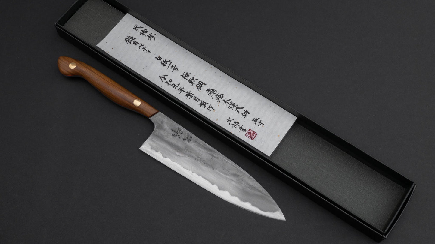 Jiro Tsuchime Yo Petty 150mm Lignum Vitae Handle (#023) | HITOHIRA