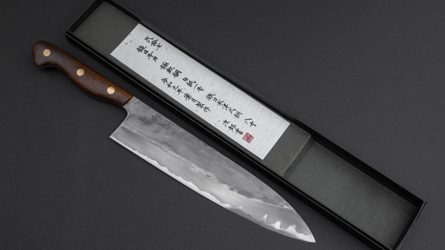 Jiro Tsuchime Yo Gyuto 240mm Tagayasan Handle (#027) | HITOHIRA