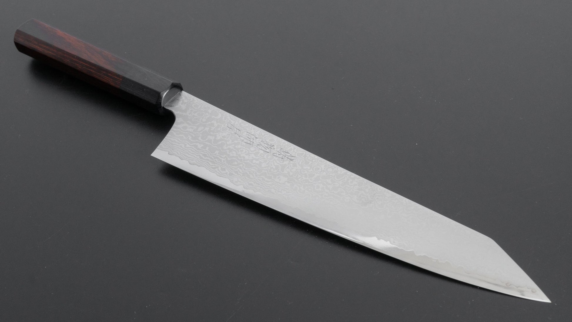 Hitohira Imojiya TH Damascus Kiritsuke Gyuto 240mm Pakka Handle (Red) - HITOHIRA