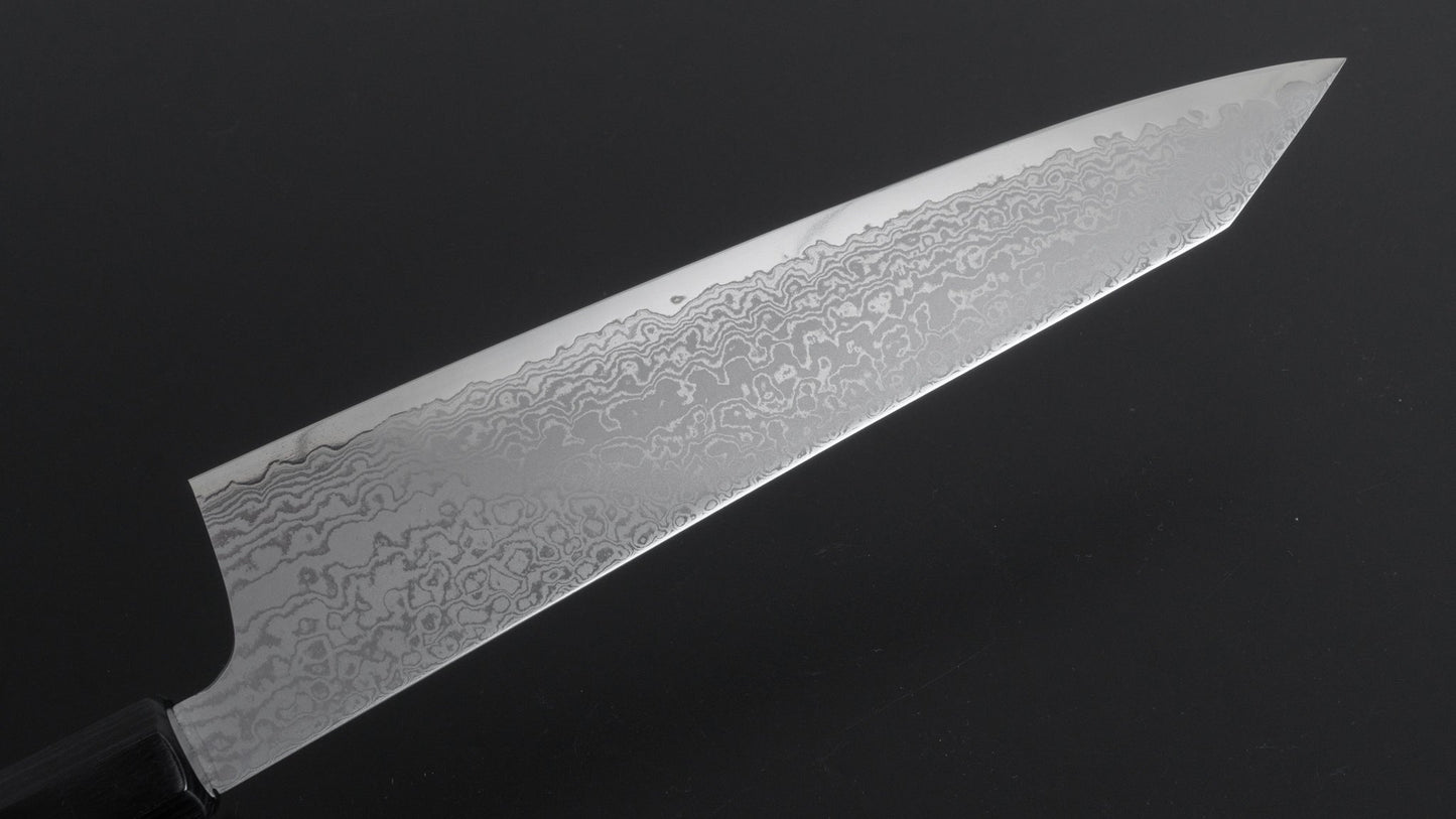 Hitohira Imojiya TH Damascus Kiritsuke Gyuto 240mm Pakka Handle (Red) - HITOHIRA