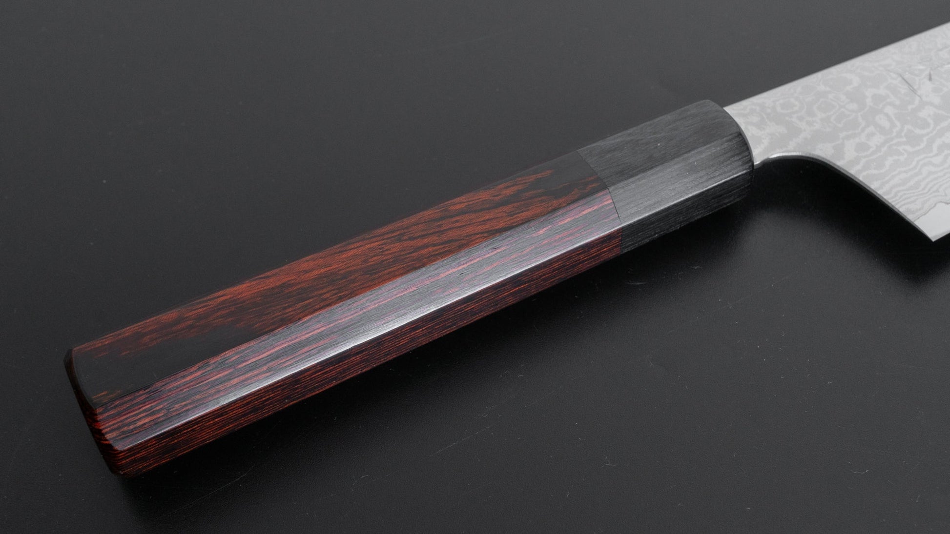 Hitohira Imojiya TH Damascus Kiritsuke Gyuto 240mm Pakka Handle (Red) - HITOHIRA