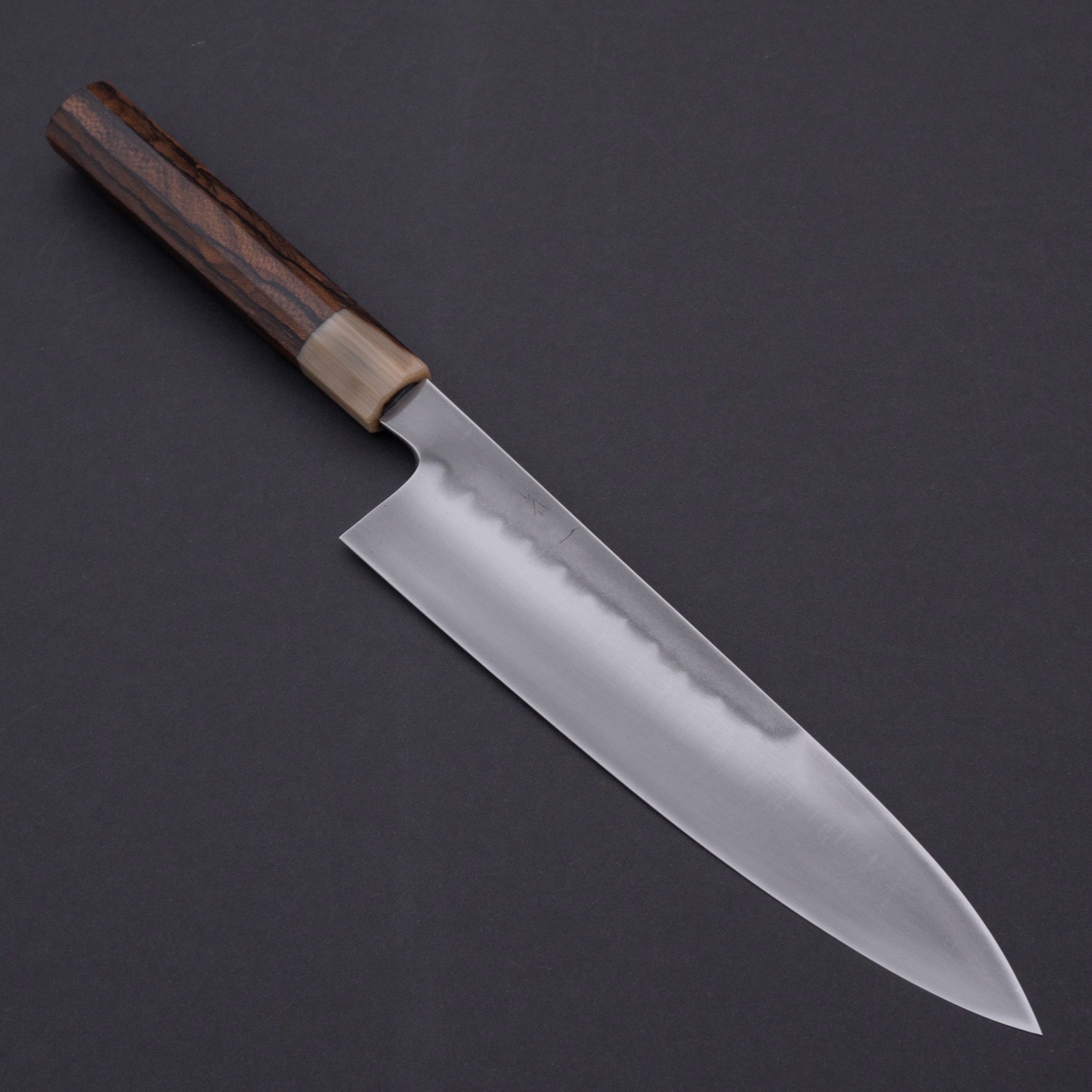 Hitohira Togashi Yohei Blue #1 Mizu Honyaki Gyuto 240mm Ziricote Handle ...