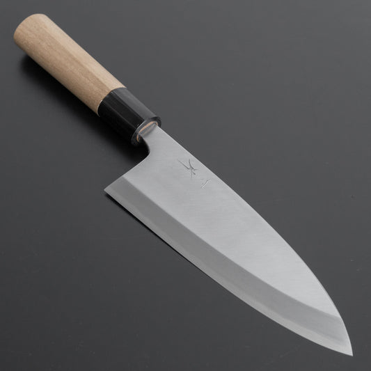 Hitohira Kikuchiyo Manzo White #3 Deba 165mm Ho Wood Handle (D-Shape) - HITOHIRA