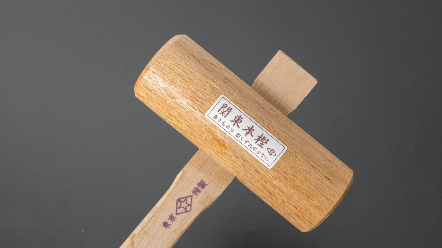 Morihei Hishiboshi Kanto Oak Wood Hammer 54mm - HITOHIRA