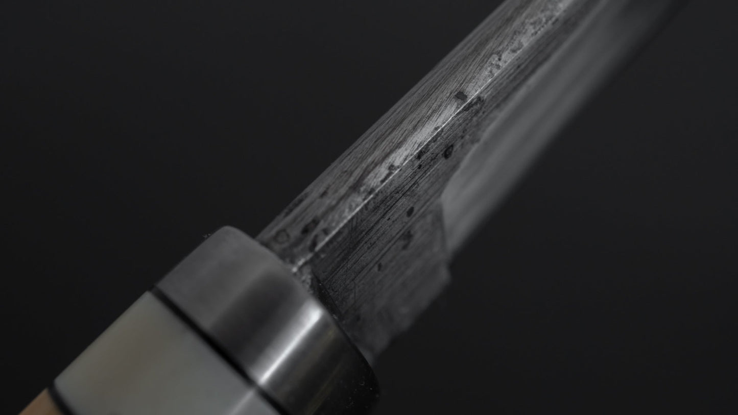 Kanatoko Work Knife Fixed Blade 80mm Hiiragi Handle (#005) - HITOHIRA