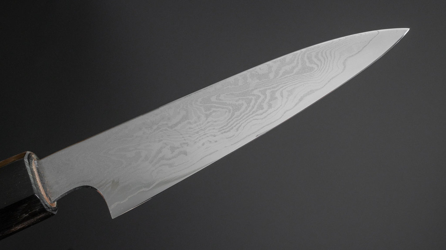 Hitohira Sakura Damascus Paring 105mm Sakura Handle (Rikichi/ Limited) - HITOHIRA