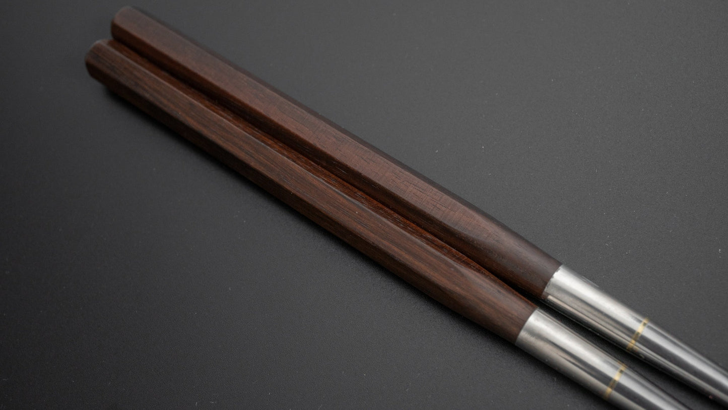 Hitohira Ebony Moribashi Chopstick 135mm Hexagonal - HITOHIRA