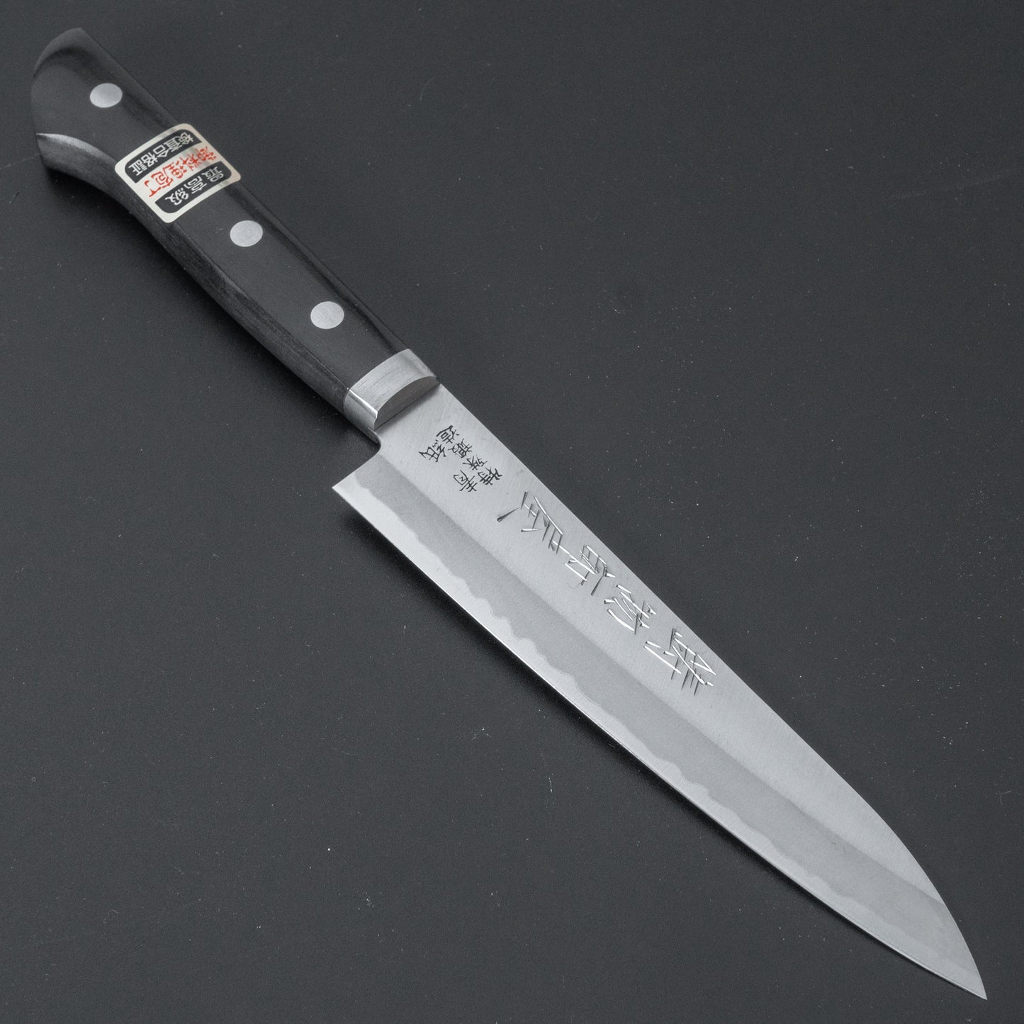 Hitohira Imojiya MZ Blue #2 Stainless Clad Petty 135mm Pakka Handle - HITOHIRA