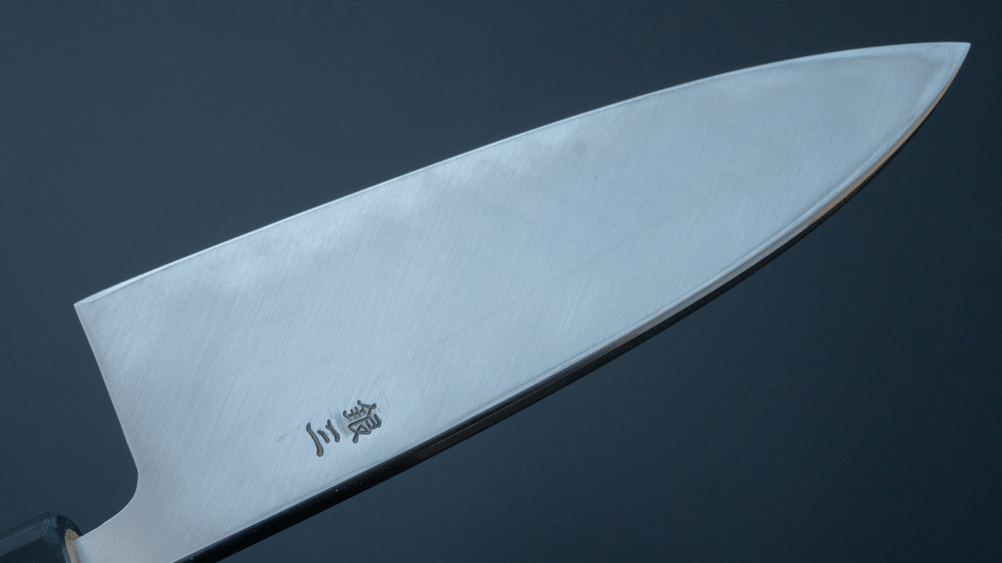 Hitohira Kikuchiyo Rikichi Silver #3 Deba 150mm Ho Wood Handle (Saya) - HITOHIRA