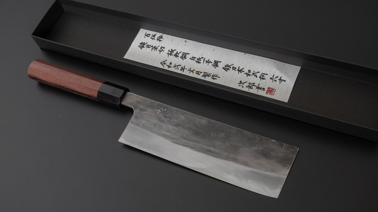 Jiro Tsuchime Wa Nakiri 180mm Taihei Tagayasan Handle (#150) | HITOHIRA