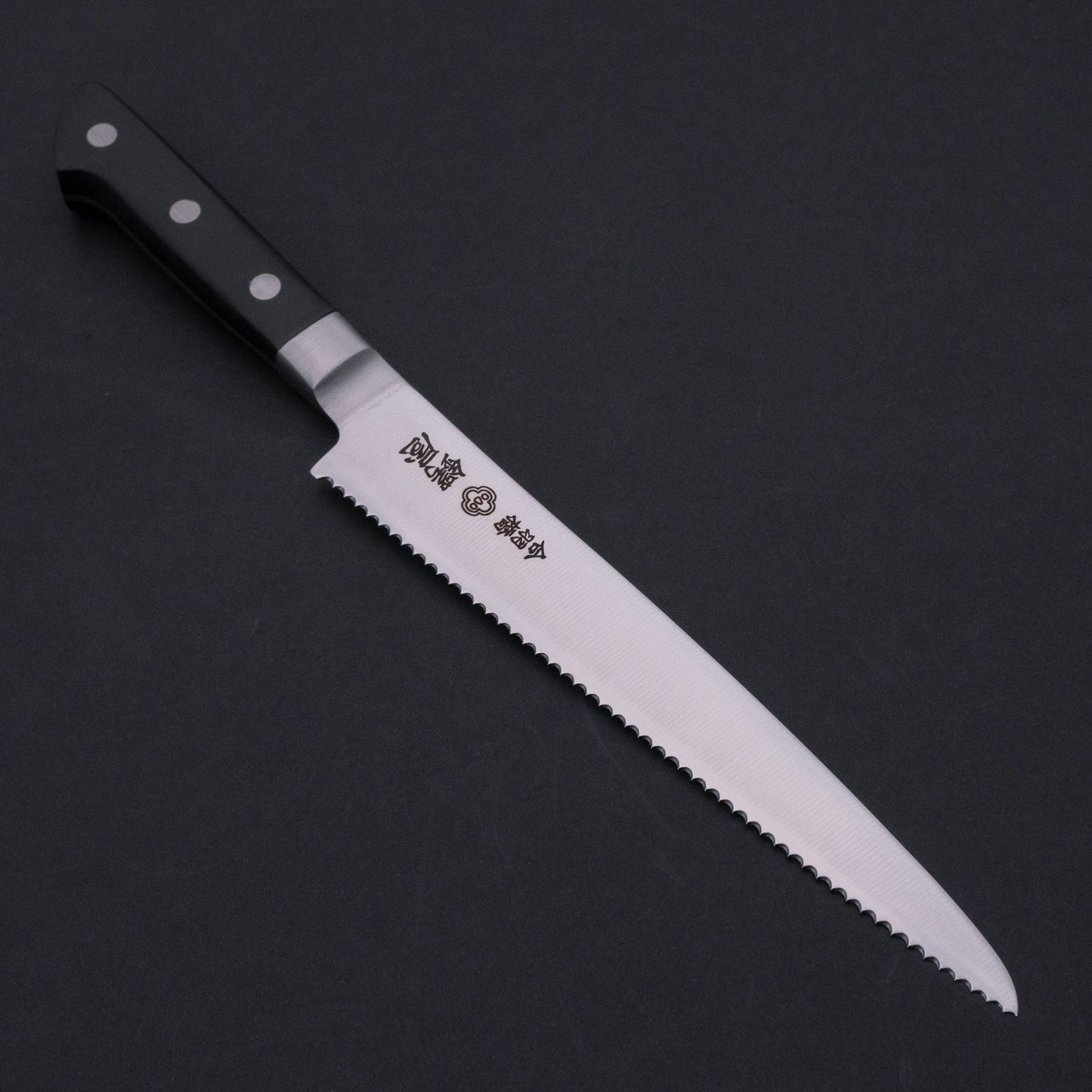 Tsubaya Bread Knife 210mm Pakka Handle | HITOHIRA