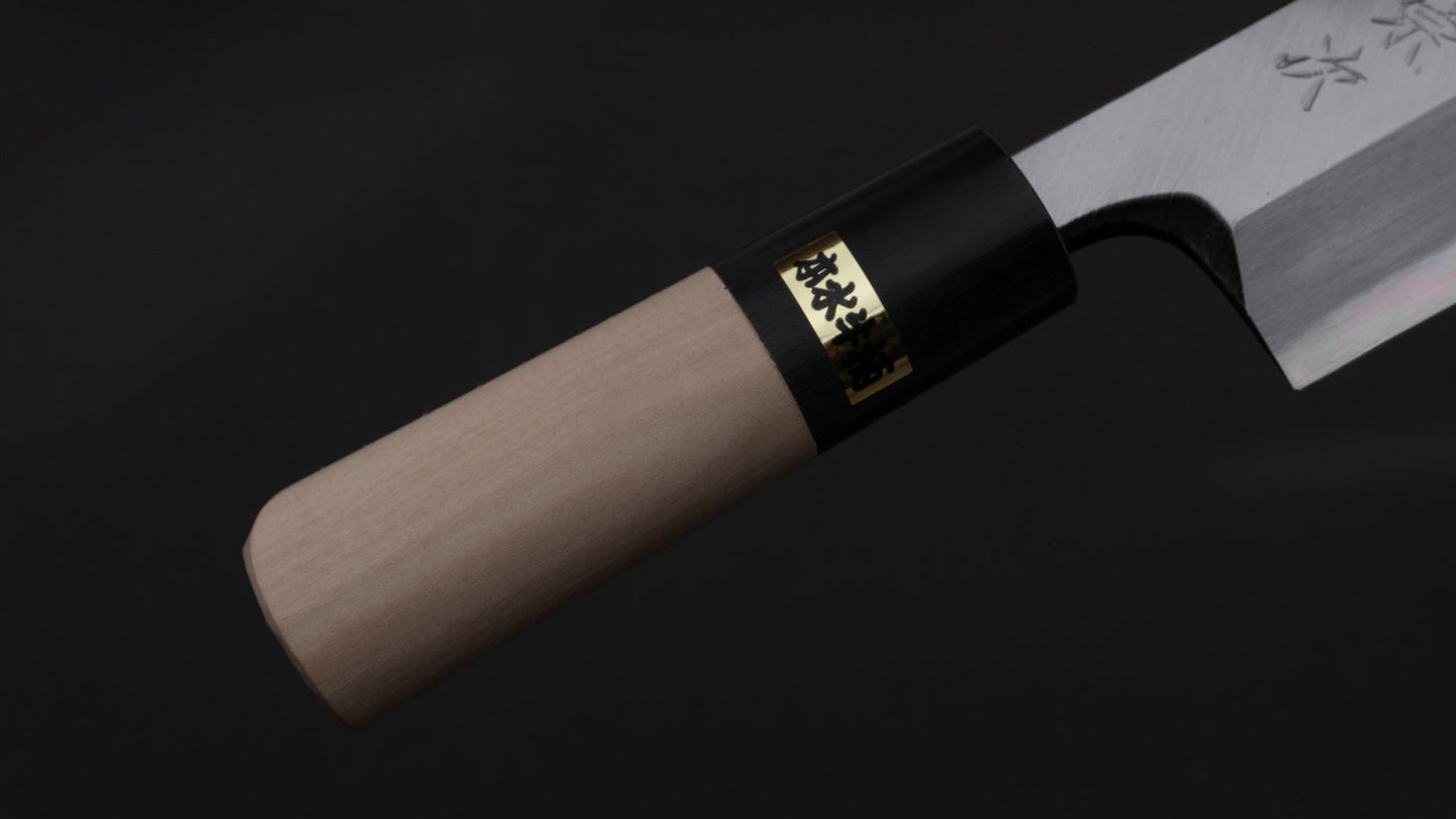 Morihei Munetsugu White #2 Edo Saki 180mm Ho Wood Handle - HITOHIRA