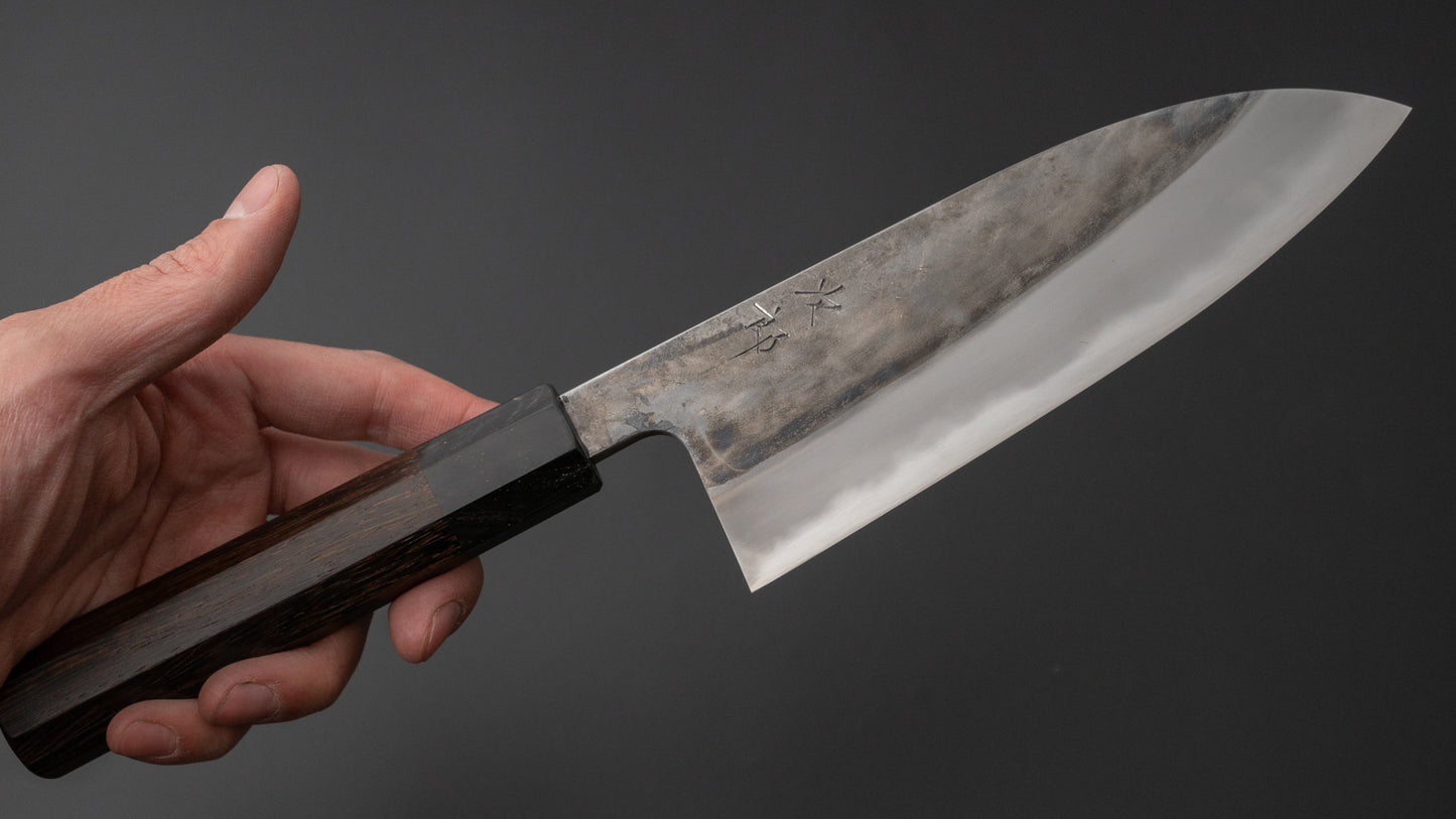 Jiro Tsuchime Wa Santoku 165mm Taihei Tagayasan Handle (#452) - HITOHIRA