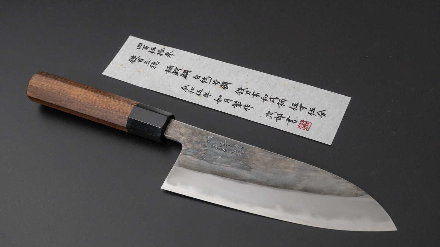 Jiro Tsuchime Wa Santoku 165mm Taihei Tagayasan Handle (#453) - HITOHIRA