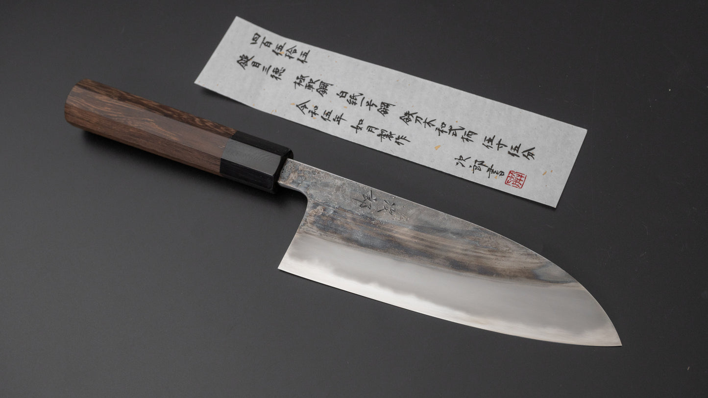 Jiro Tsuchime Wa Santoku 165mm Taihei Tagayasan Handle (#455) - HITOHIRA