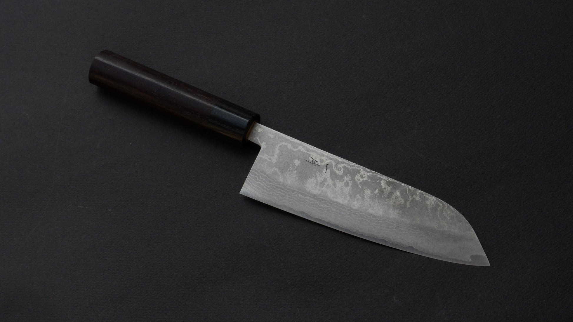 Hitohira NM Damascus Santoku 165mm Rosewood Handle - HITOHIRA