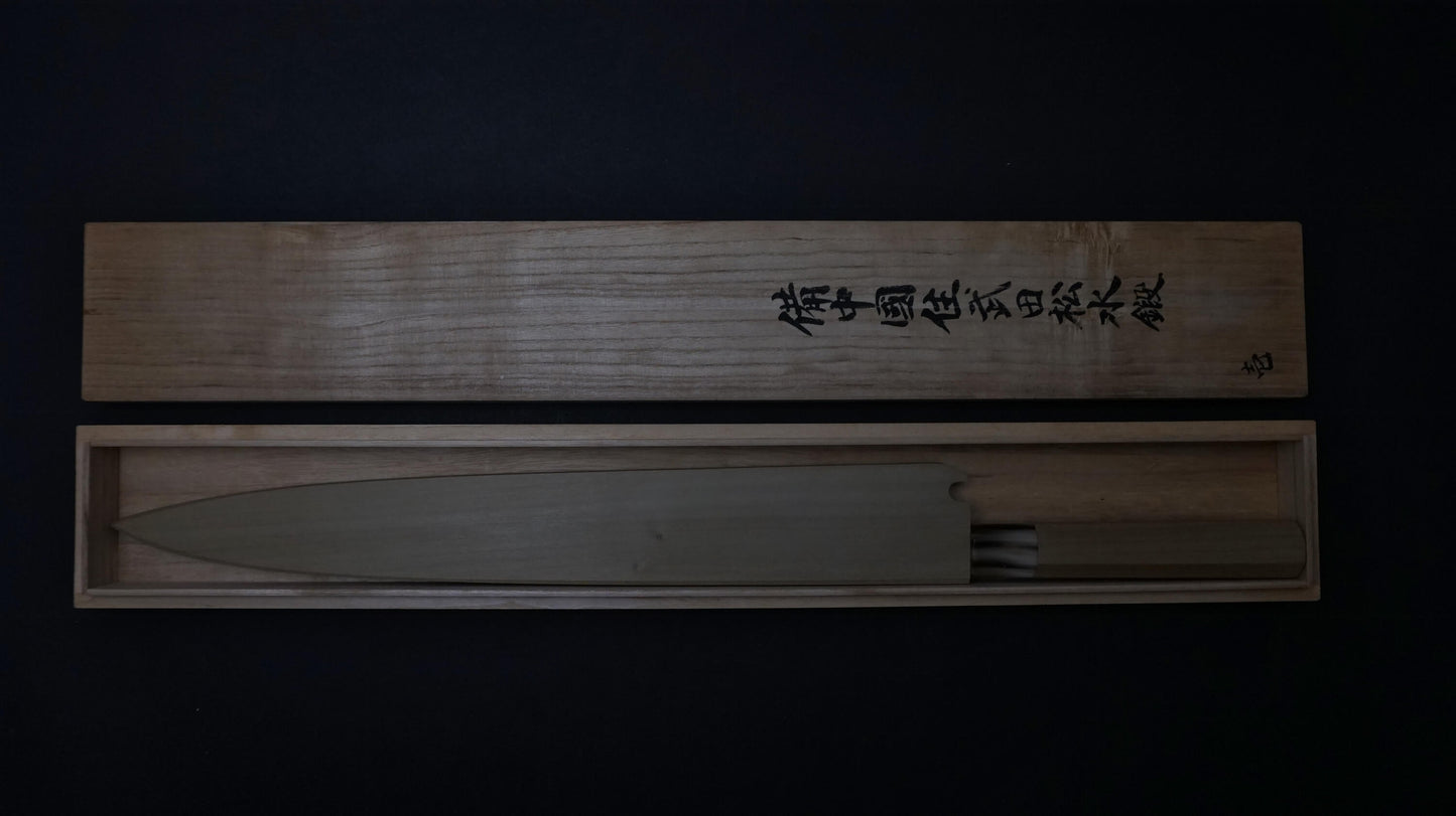 Takeda Vintage Blue Super Limited Yanagiba 360mm Ho Wood Handle (No.1) - HITOHIRA