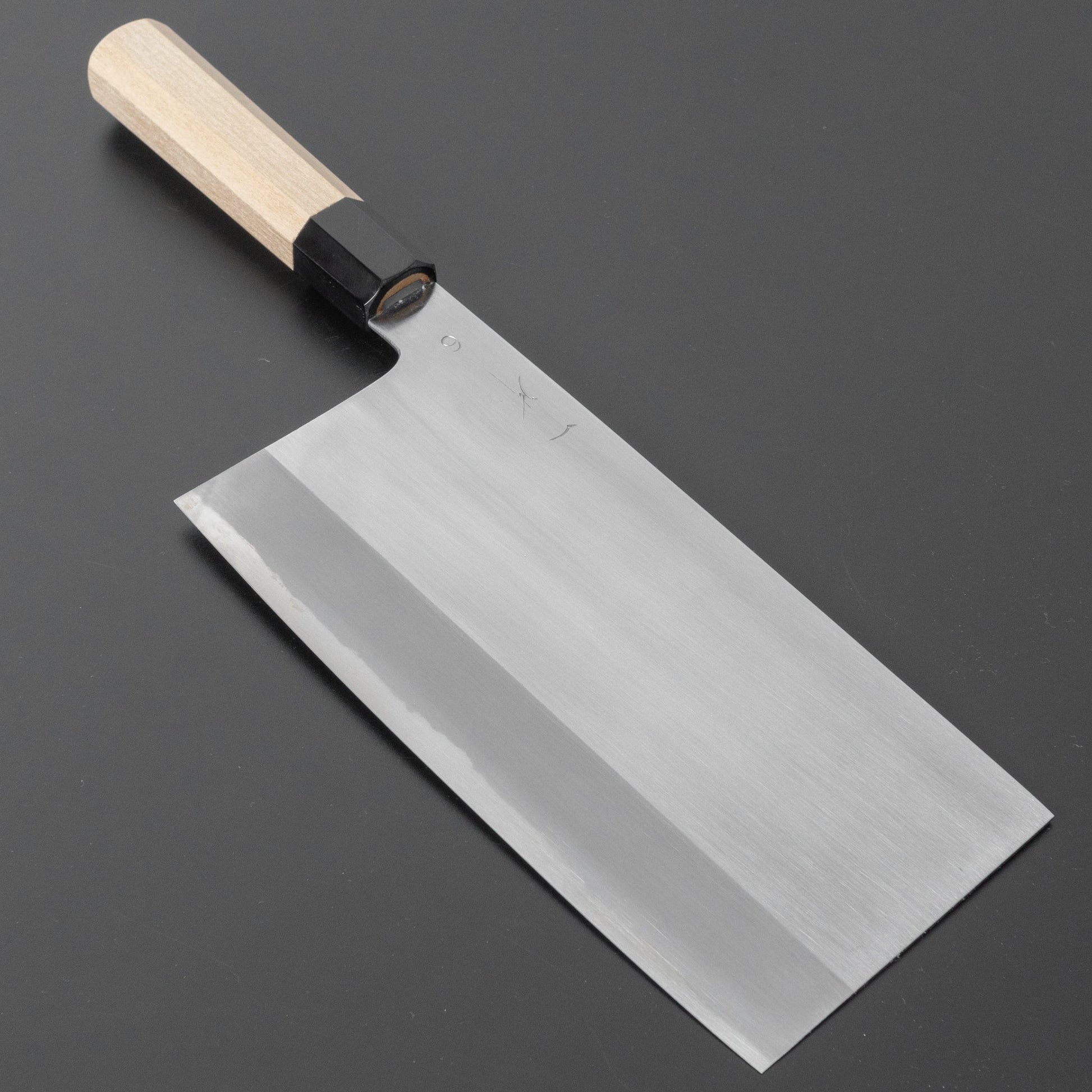 Hitohira Togashi White #2 Chinese Cleaver 220mm Ho Wood Handle (#6/ Saya) | HITOHIRA