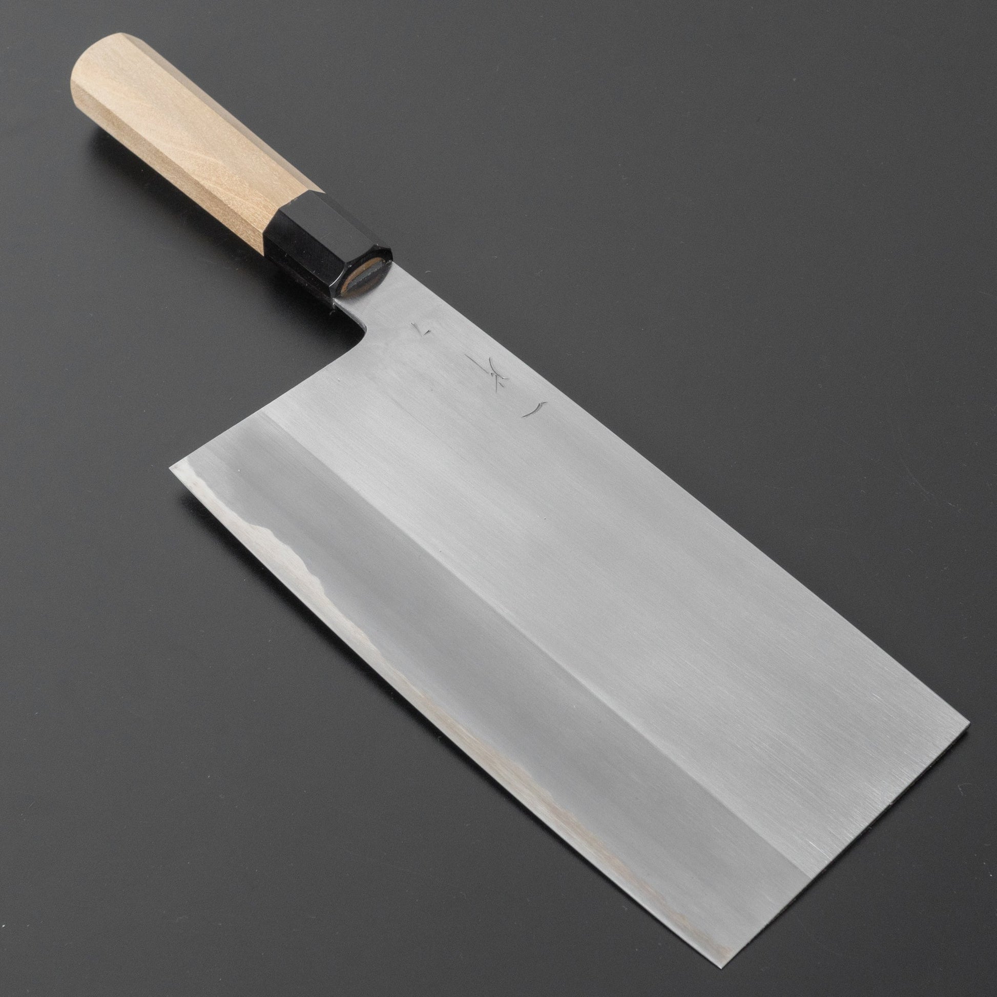 Hitohira Togashi White #2 Chinese Cleaver 220mm Ho Wood Handle (#7/ Saya) | HITOHIRA